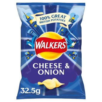 Walkers Cheese & Onion Crisps-32x32.5g01